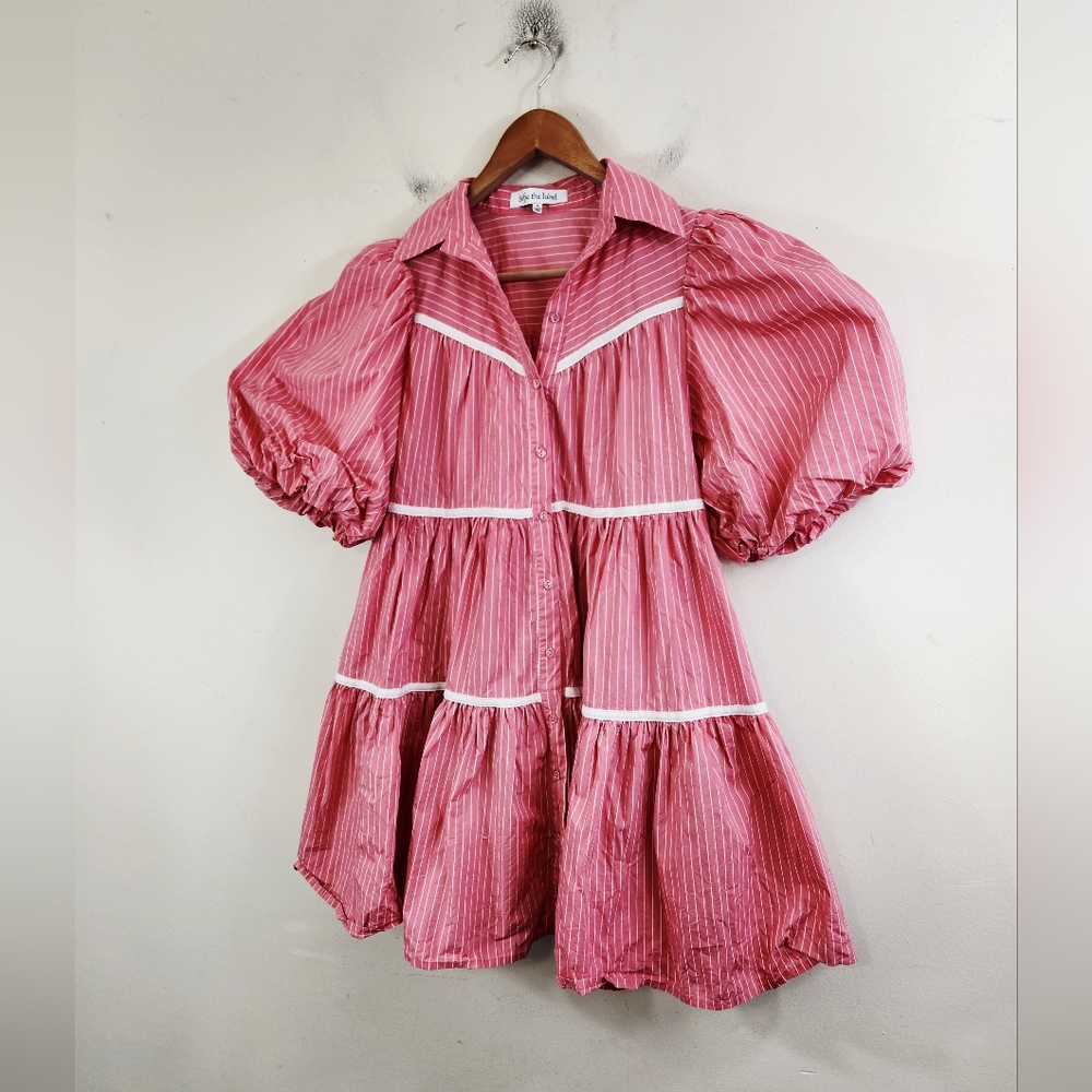 Sofia The Lable Tiered Puff Sleeve Dress - Picture 2 of 7